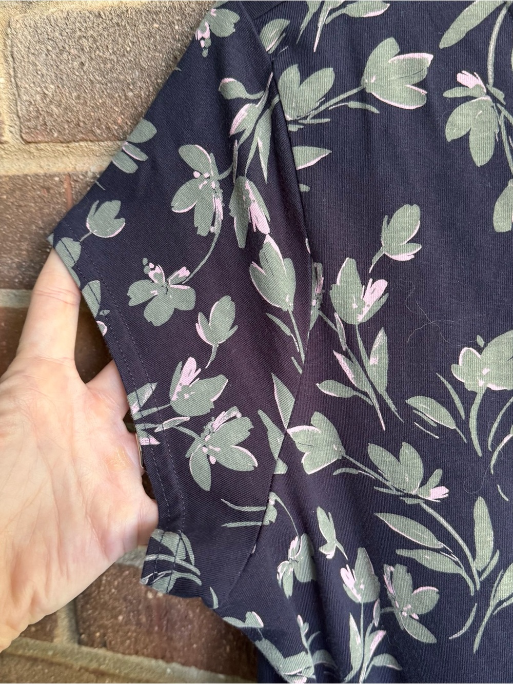 Pact Navy Floral Midi Dress - Picture 5 of 7